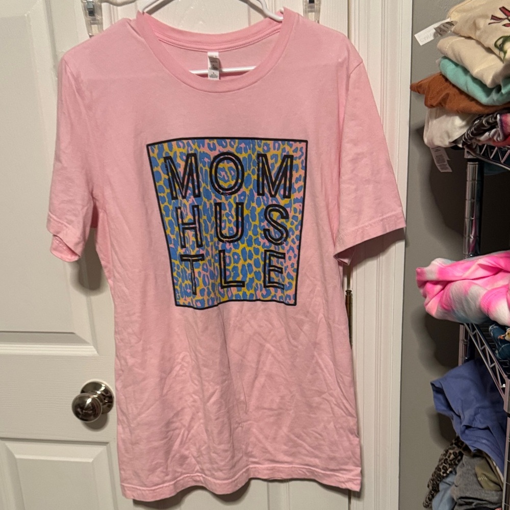 Bella Canvas Pink Tee with Graphic Design